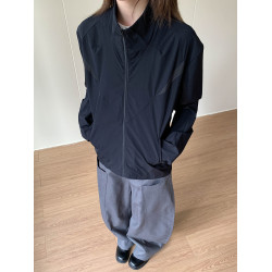 Apocket美式復古正肩防曬服立領透氣防水輕薄cleanfit外套夾克夏