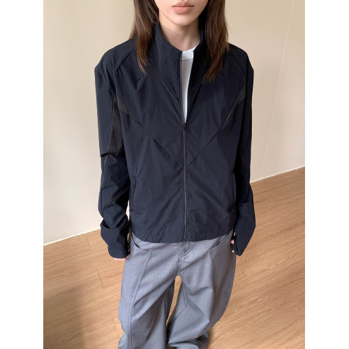 Apocket美式復古正肩防曬服立領透氣防水輕薄cleanfit外套夾克夏