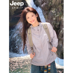 JEEP戶外山系防曬衣女款夏季2025新款防紫外線寬鬆輕薄防曬衫外套
