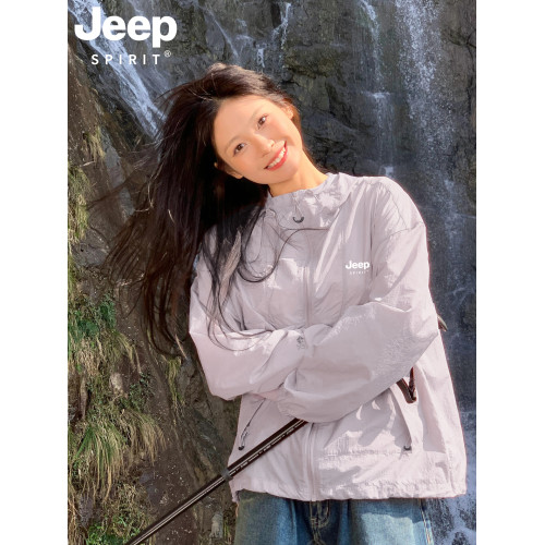 JEEP戶外山系防曬衣女款夏季2025新款防紫外線寬鬆輕薄防曬衫外套