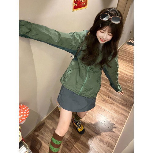 KSKM綠色防曬服外套女2025春夏季新款戶外高級感輕薄透氣防曬衣男