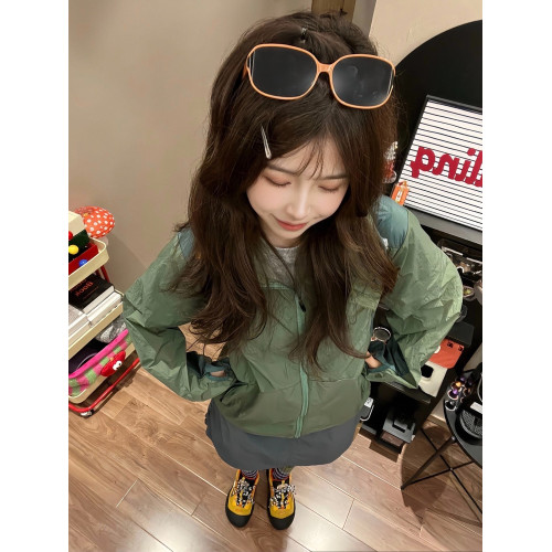 KSKM綠色防曬服外套女2025春夏季新款戶外高級感輕薄透氣防曬衣男