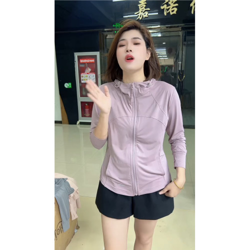 2025夏季新款時尚連帽防曬衣女長袖寬鬆顯瘦百搭休閒薄款開衫外套