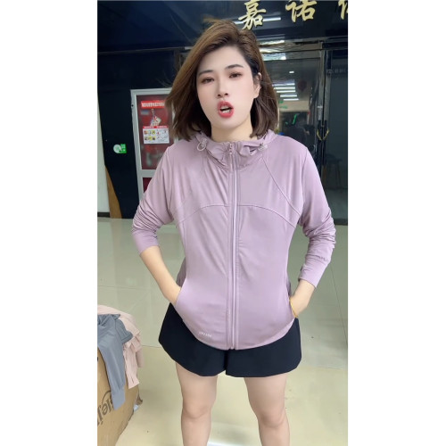 2025夏季新款時尚連帽防曬衣女長袖寬鬆顯瘦百搭休閒薄款開衫外套