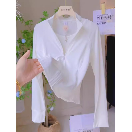 簡約時尚立領薄款防曬衣女2026夏季新款收腰透氣減齡百搭短外套潮