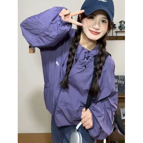 原野空間夏季薄款防曬衣套裝女款日系工裝連帽防曬服短褲裙兩件套