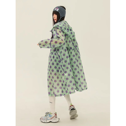 防曬衣女中長款夏季2025新款時尚寬鬆連帽休閒戶外薄款防曬服外套