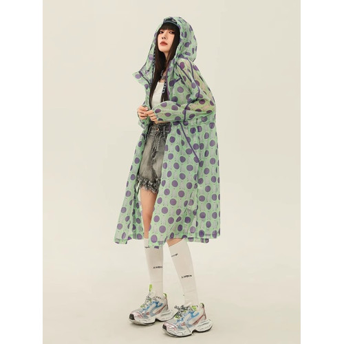 防曬衣女中長款夏季2025新款時尚寬鬆連帽休閒戶外薄款防曬服外套