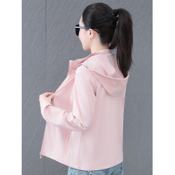 冰絲速乾涼感防曬衣女2026夏季新款連帽皮膚衣透氣防曬服薄款外套