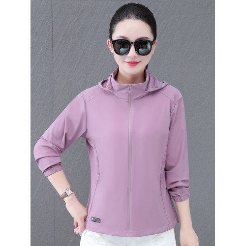 冰絲速乾涼感防曬衣女2026夏季新款連帽皮膚衣透氣防曬服薄款外套