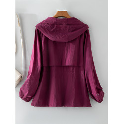 防曬衣女海邊旅遊風衣外套中長款2026夏季新款寬鬆透氣薄款防曬服