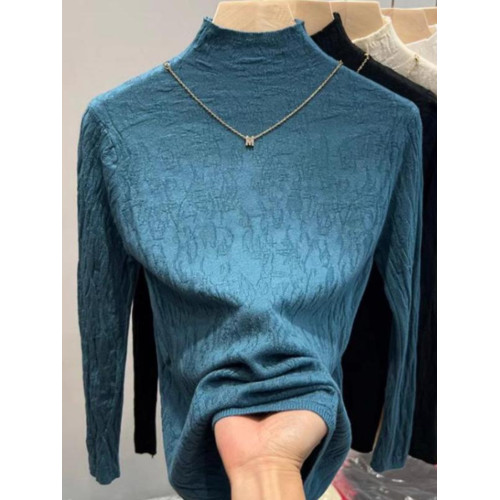 品牌折釦女裝剪標半高領針織打底衫內搭修身顯瘦時髦洋氣上衣