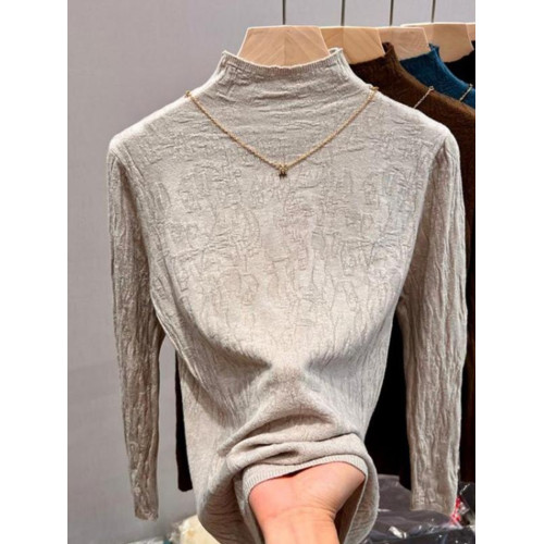 品牌折釦女裝剪標半高領針織打底衫內搭修身顯瘦時髦洋氣上衣