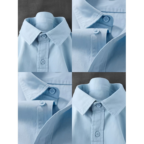 韓系ins風純棉長袖襯衫女秋季寬鬆遮肉休閒通勤曡穿單穿襯衣外套