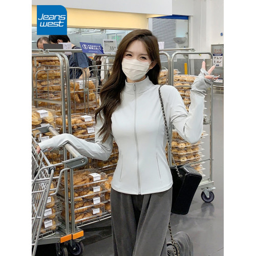 ZR真維斯修身防曬衣女夏季2026新款立領外套戶外防曬服運動瑜珈服