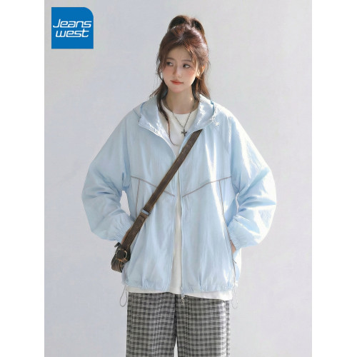 KV真維斯寬鬆防曬服女款2026新款春秋爆款冰絲戶外防紫外線防曬衣