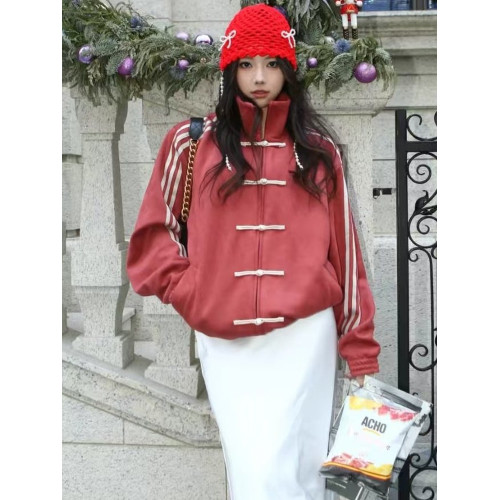 折釦專賣區丨歐陽娜娜王安宇同款新中式盤釦唐裝外套男女寬鬆夾克