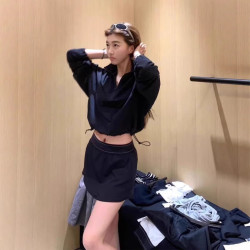 AL0帶標速乾防曬衣防風外套立領寬鬆短款防曬服透氣薄戶外長袖