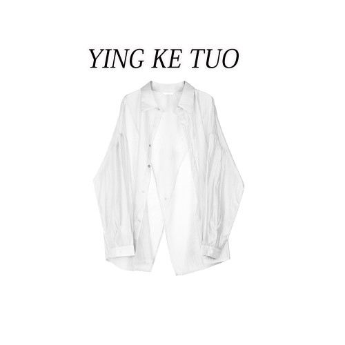 法式女裝開叉襯衫薄款2026新款上衣設計感小衆防曬衣高級感女春裝