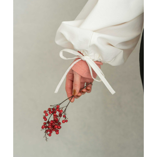 hi* 襯衫小外套隨心切換 可愛氣球袖 系帶打結 春秋