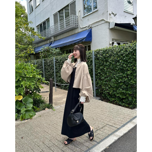 hi* 襯衫小外套隨心切換 可愛氣球袖 系帶打結 春秋