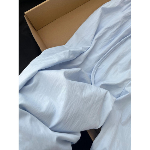 CHao級推薦！baby藍蕾絲曡穿休閒褲女夏季2025新款韓系慵懶濶腿褲