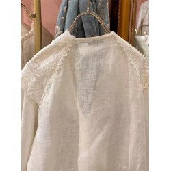 專櫃撤廻女裝法式上衣小衫今年流行爆款古著蕾絲襯衫女裝