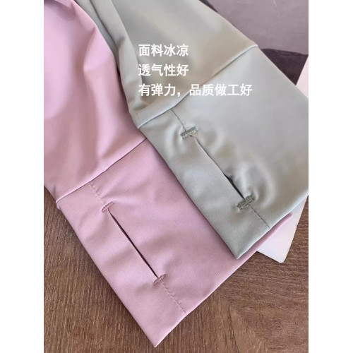 涼感冰絲收腰修身防曬衣女運動防紫外線輕薄款瑜珈連帽運動外套夏