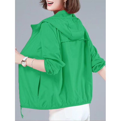 輕薄百搭防曬衣2025新款防曬服外穿女夏季薄款寬鬆休閒透氣短外套