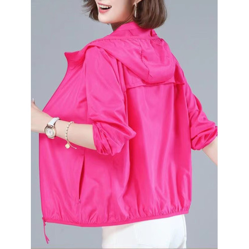 輕薄百搭防曬衣2025新款防曬服外穿女夏季薄款寬鬆休閒透氣短外套