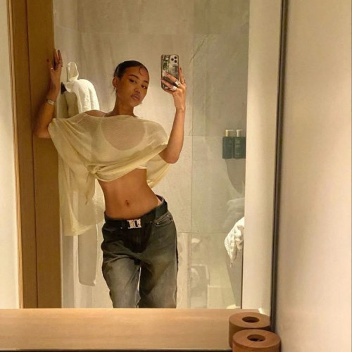 歐美女式設計感不規則鬥篷網紗披肩防曬衫寬鬆慵懶薄款冰絲針織衫