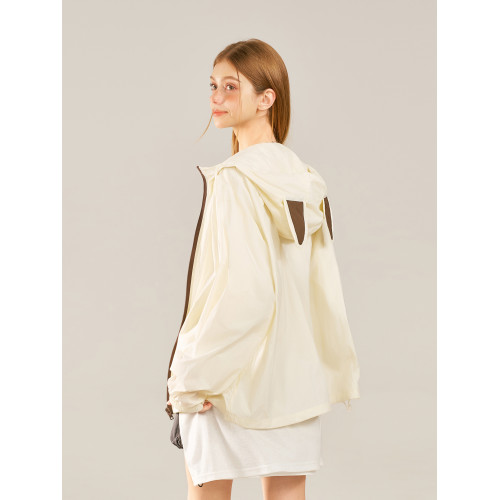 BEETLE TOWN美式兔耳朵連帽防曬外套UPF50+女2026夏季防曬衣外套