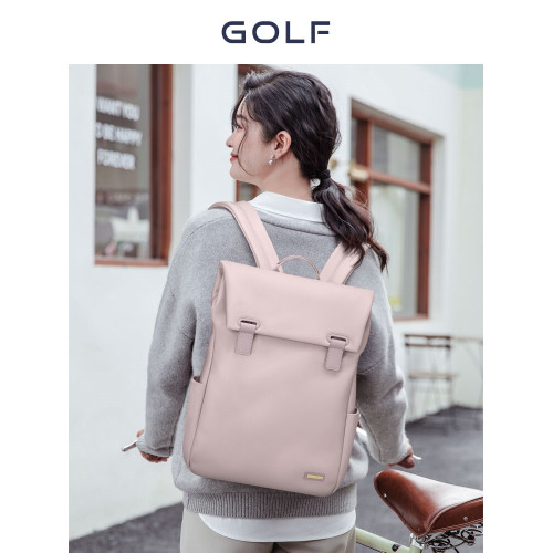 GOLF雙肩包女士2026新款簡約電腦包大容量旅遊輕便後後背包大學生書包