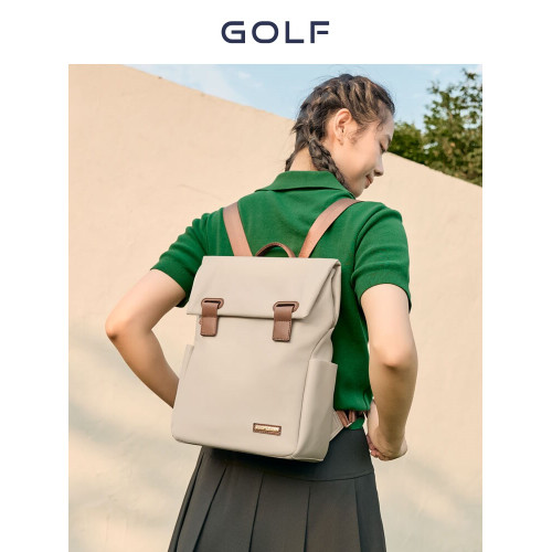GOLF雙肩包女士2026新款簡約電腦包大容量旅遊輕便後後背包大學生書包