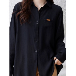 爆款襯衫女士裝春秋季2025年新款棉氣質洋氣上衣大碼小衫長袖襯衣