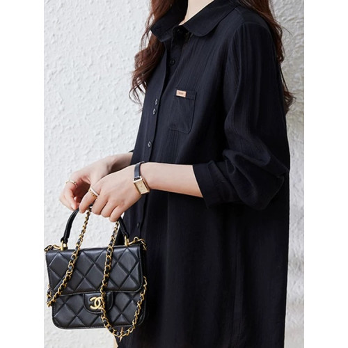 爆款襯衫女士裝春秋季2025年新款棉氣質洋氣上衣大碼小衫長袖襯衣