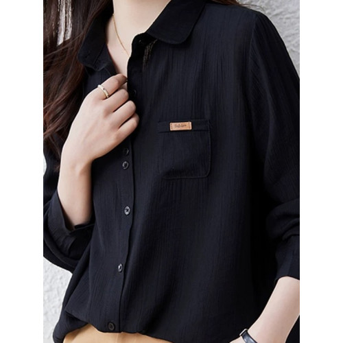 爆款襯衫女士裝春秋季2025年新款棉氣質洋氣上衣大碼小衫長袖襯衣