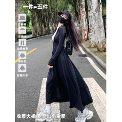全身長款防曬衣2025夏新款修身大裙擺戶外原紗型防紫外線防曬長裙