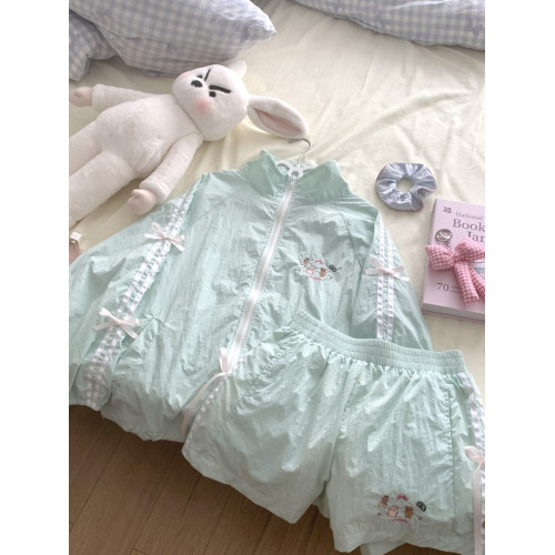 原創甜系軟妹少女小貓刺綉防曬透氣輕量化夏季防紫外線薄外套女