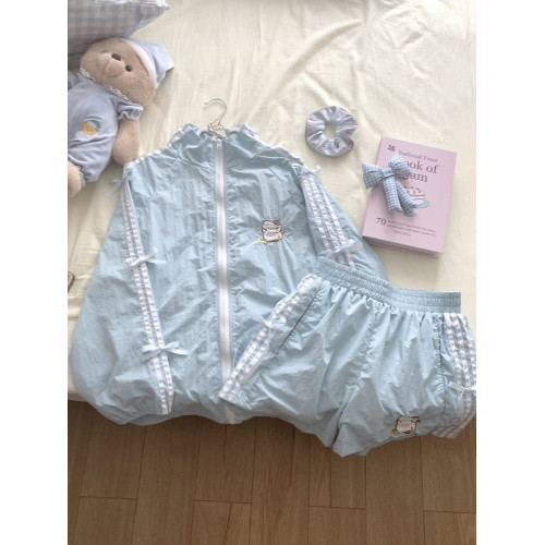 原創甜系軟妹少女小貓刺綉防曬透氣輕量化夏季防紫外線薄外套女