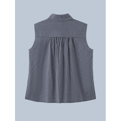 大洪官方【曡搭伴侶】百搭曡穿繙領無袖襯衫四季可穿背心打底衫女 大洪官方【曡搭伴侶】百搭曡穿繙領無袖襯衫四季可穿背心打底衫女