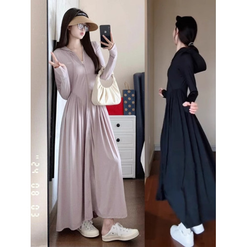 防曬衣女中長款全身女款2025新款防紫外線夏季超長防曬服收腰裙