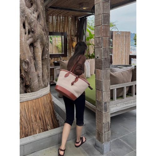 復古咖色V領針織防曬罩衫女夏季新款高級感松弛老錢百搭長袖上衣