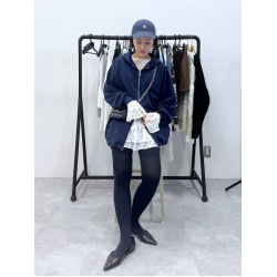 c201 JS 復古蕾絲鏤空性感曡穿針織荷葉下擺長袖上衣罩衫