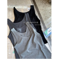 全宇宙醉好穿！！渠道貨~原紗涼感零束縛真絲螺紋工字背心打底女