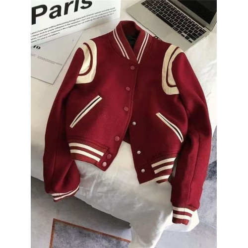 美式香風棒球服加薄絨款2025春秋季新款小個子時尚正肩情侶外套潮