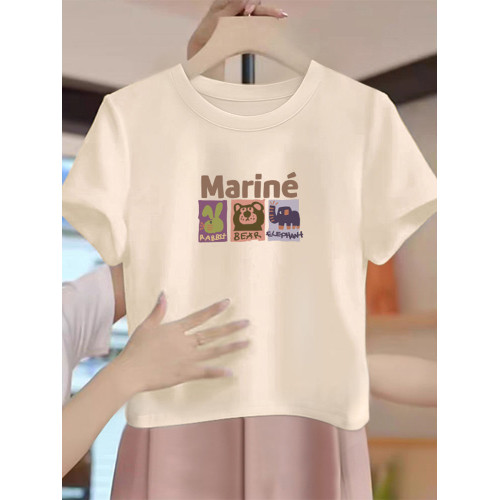 十三行女裝短袖女夏季ins潮2026純棉正肩t恤設計感修身短款上衣