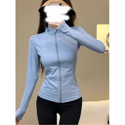 白色冰絲防曬衣女款夏季2026新款薄款瑜珈服開衫外套辣妹緊身上衣