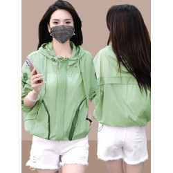 防曬衣外套女時尚防曬服開衫夏季薄款2025新款洋氣小個子連帽上衣