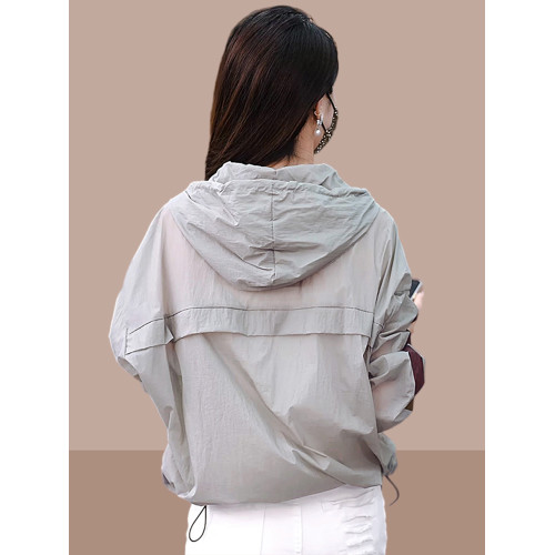 防曬衣外套女時尚防曬服開衫夏季薄款2025新款洋氣小個子連帽上衣